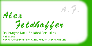 alex feldhoffer business card